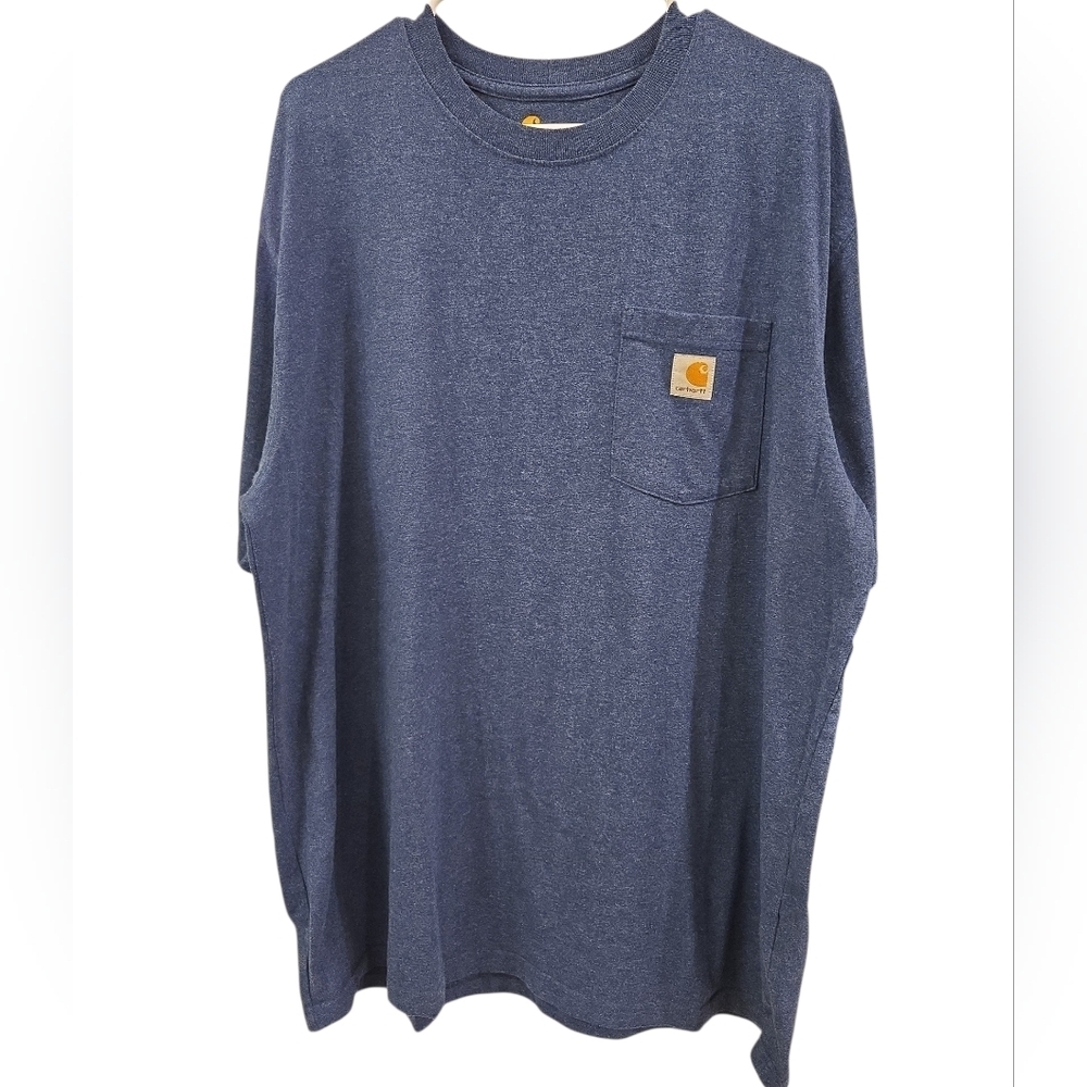 CARHARTT ORIGINAL FIT BUNDLE OF 2 T-SHIRTS. BLUE AND OLIVE GREEN. SIZE X-LARGE.